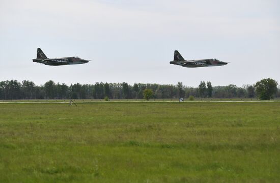 Работа штурмовой авиации ВС РФ на Харьковском направлении