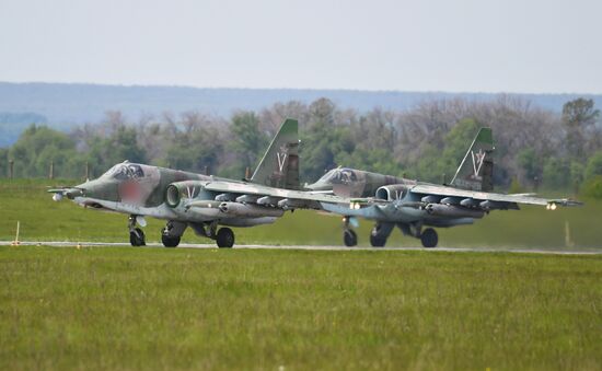 Работа штурмовой авиации ВС РФ на Харьковском направлении