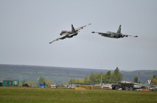 Работа штурмовой авиации ВС РФ на Харьковском направлении