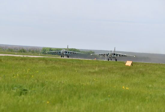 Работа штурмовой авиации ВС РФ на Харьковском направлении