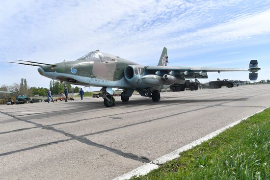 Работа штурмовой авиации ВС РФ на Харьковском направлении