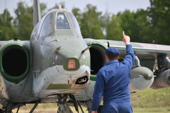 Работа штурмовой авиации ВС РФ на Харьковском направлении