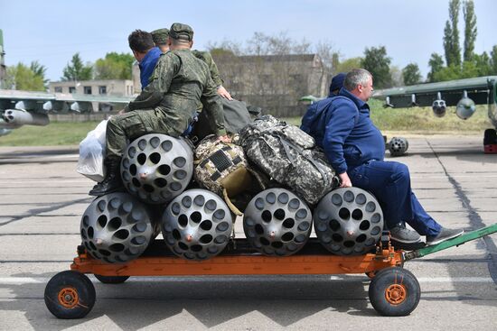 Работа штурмовой авиации ВС РФ на Харьковском направлении