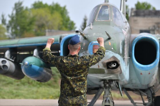 Работа штурмовой авиации ВС РФ на Харьковском направлении