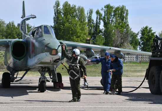 Работа штурмовой авиации ВС РФ на Харьковском направлении