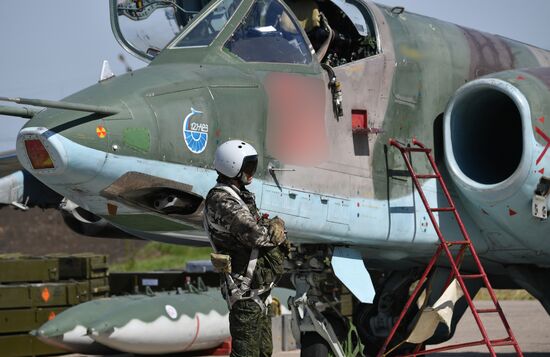 Работа штурмовой авиации ВС РФ на Харьковском направлении