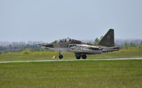 Работа штурмовой авиации ВС РФ на Харьковском направлении