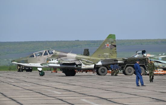 Работа штурмовой авиации ВС РФ на Харьковском направлении