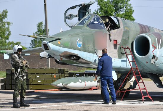 Работа штурмовой авиации ВС РФ на Харьковском направлении