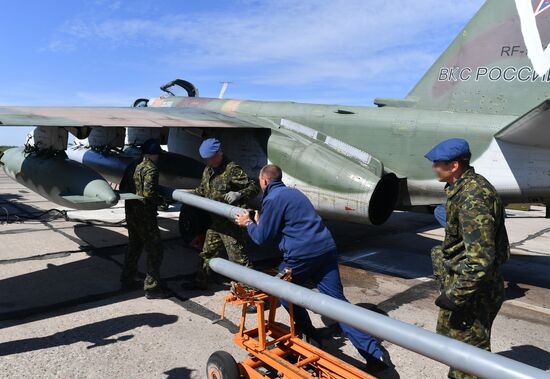 Работа штурмовой авиации ВС РФ на Харьковском направлении