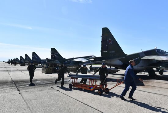 Работа штурмовой авиации ВС РФ на Харьковском направлении