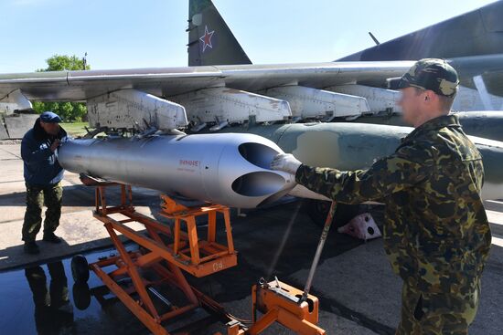 Работа штурмовой авиации ВС РФ на Харьковском направлении