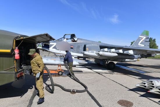 Работа штурмовой авиации ВС РФ на Харьковском направлении