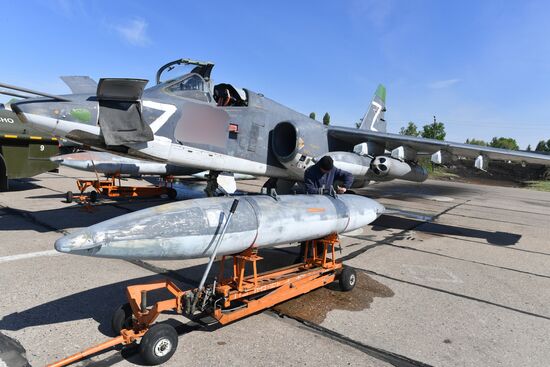 Работа штурмовой авиации ВС РФ на Харьковском направлении