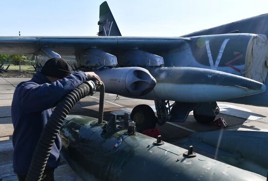 Работа штурмовой авиации ВС РФ на Харьковском направлении