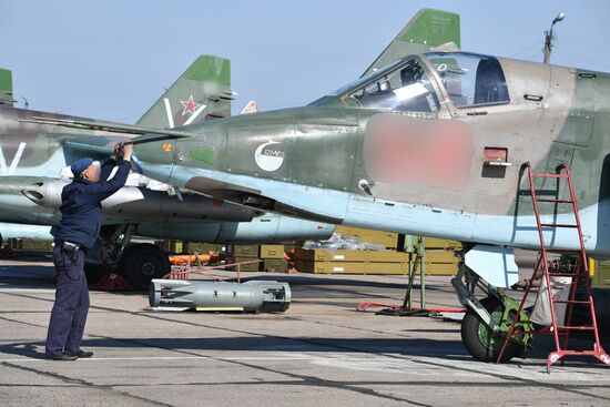 Работа штурмовой авиации ВС РФ на Харьковском направлении