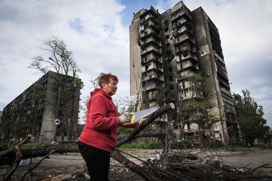 Мирная жизнь в Мариуполе