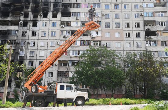 Энергетики Мариуполя восстанавливают электроснабжение городских объектов