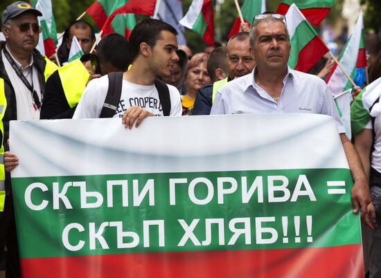 Акция в Болгарии против повышения цен на энергоресурсы