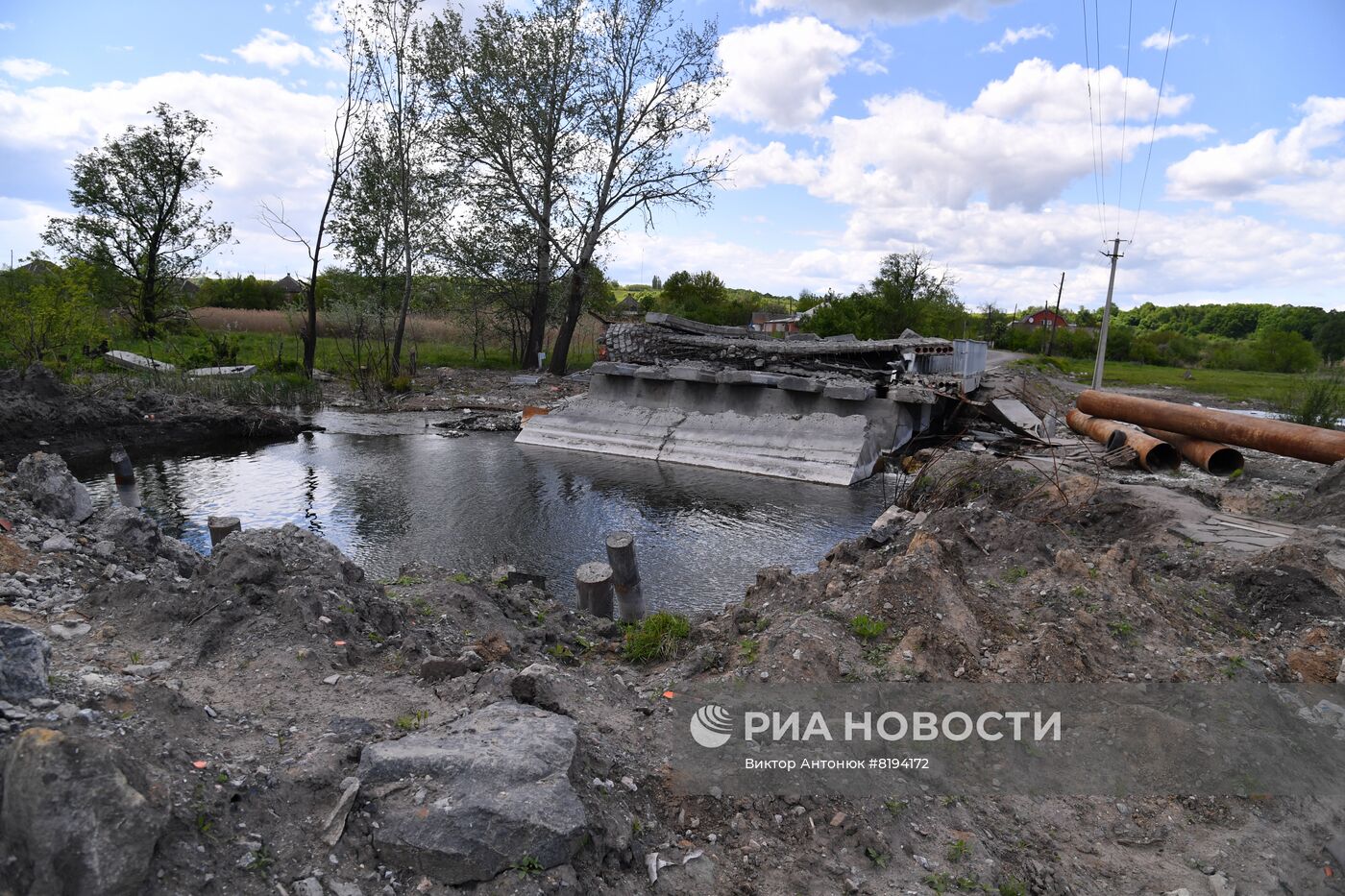 Населенные пункты Цуповка и Казачья Лопань в Харьковской области
