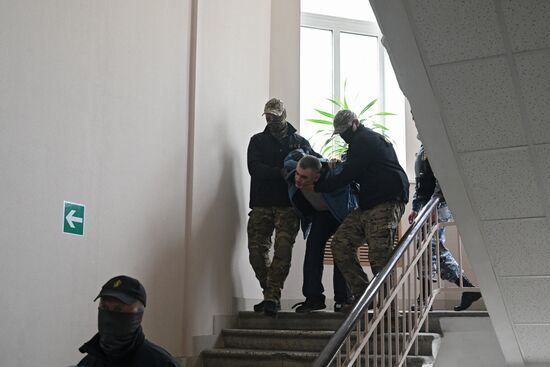 Рассмотрение ходатайства об аресте замкомандира нацбатальона "Айдар" Д. Мурыги