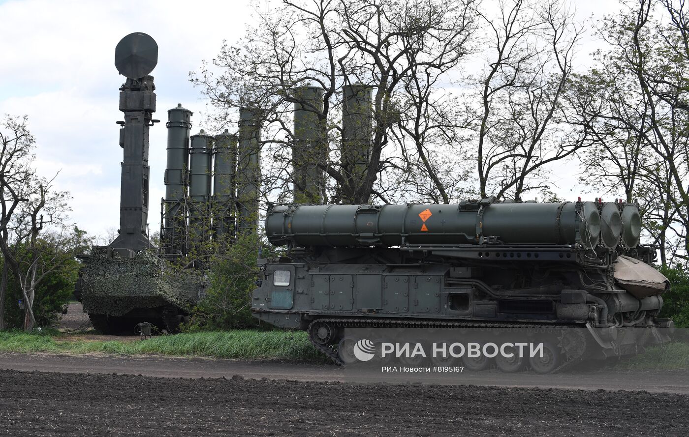 Работа зенитно-ракетной системы ПВО С-300В4 на Харьковском направлении