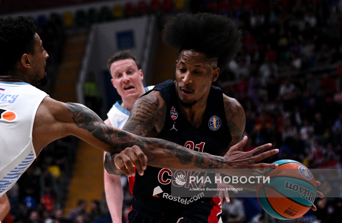Баскетбол. Единая лига ВТБ. Матч ЦСКА - "Зенит"