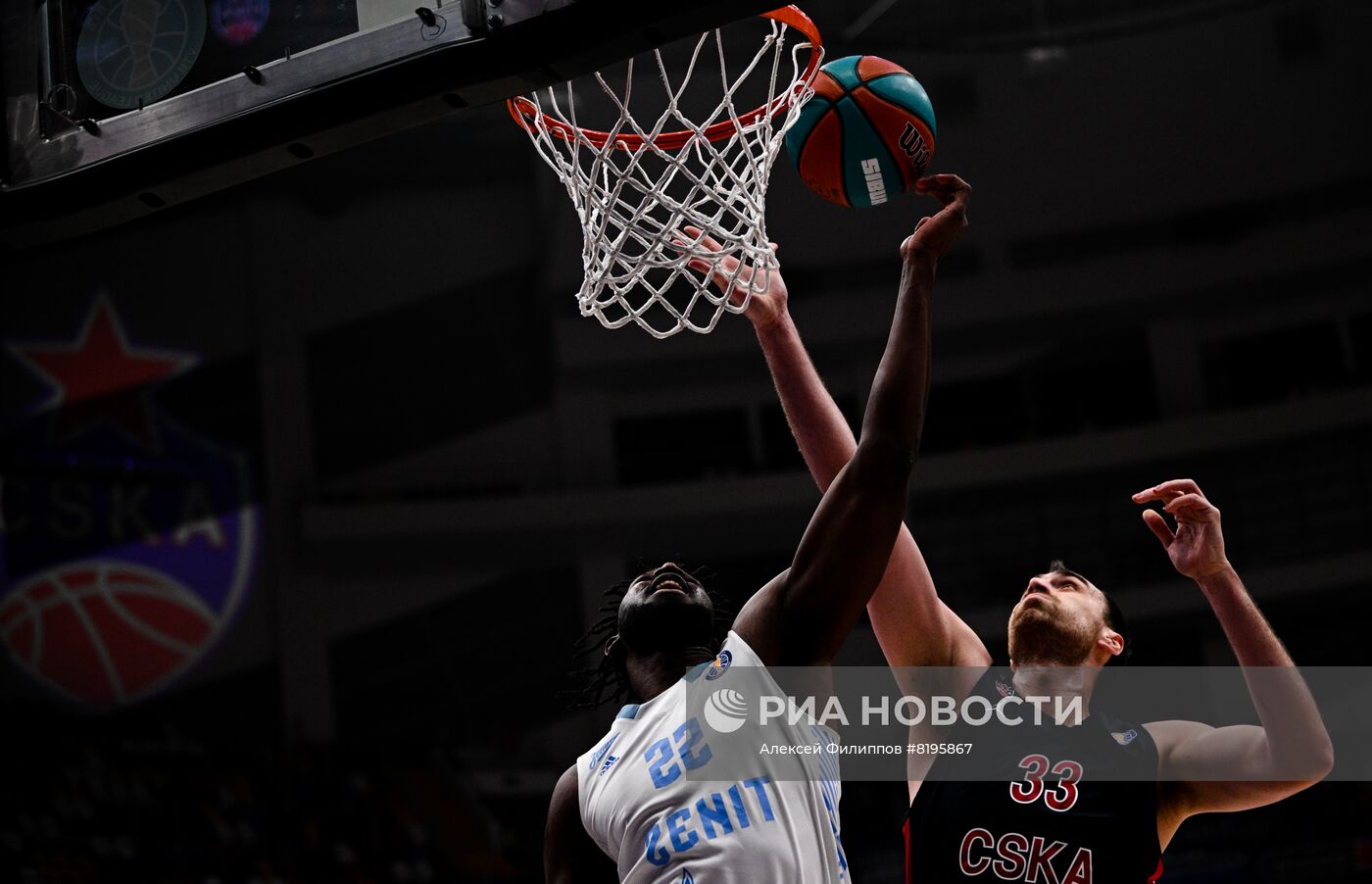 Баскетбол. Единая лига ВТБ. Матч ЦСКА - "Зенит"