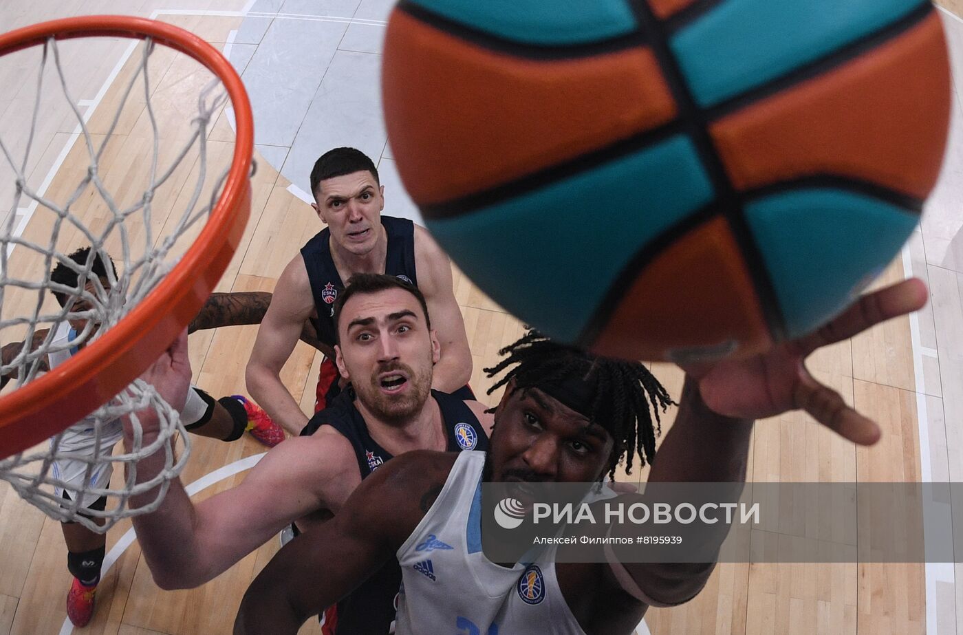 Баскетбол. Единая лига ВТБ. Матч ЦСКА - "Зенит"