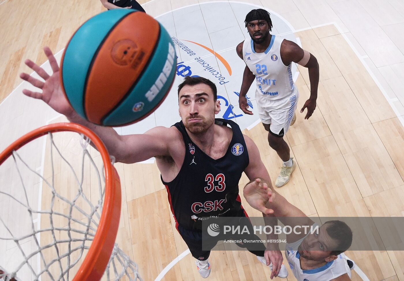Баскетбол. Единая лига ВТБ. Матч ЦСКА - "Зенит"