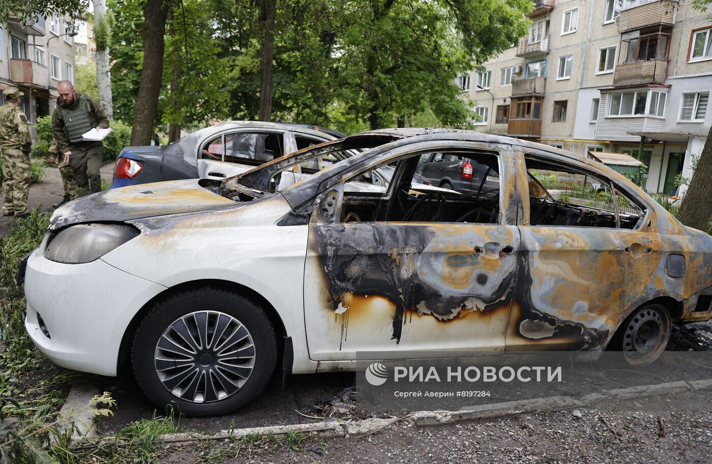 Последствия обстрелов ВСУ Донецка