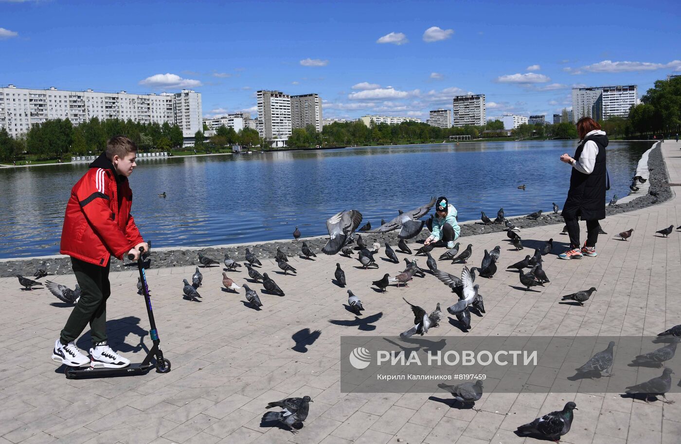 Благоустроенные зоны у воды в парках Москвы