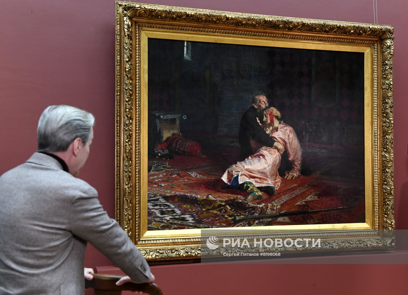 Презентация картины Репина "Иван Грозный и сын его Иван" после реставрации