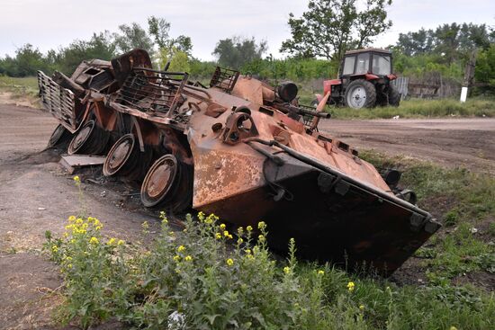 Села на освобожденной территории в Донецкой области