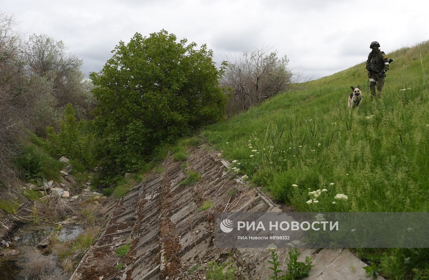 Работы по восстановлению гидротехнических сооружений Северо-Крымского канала