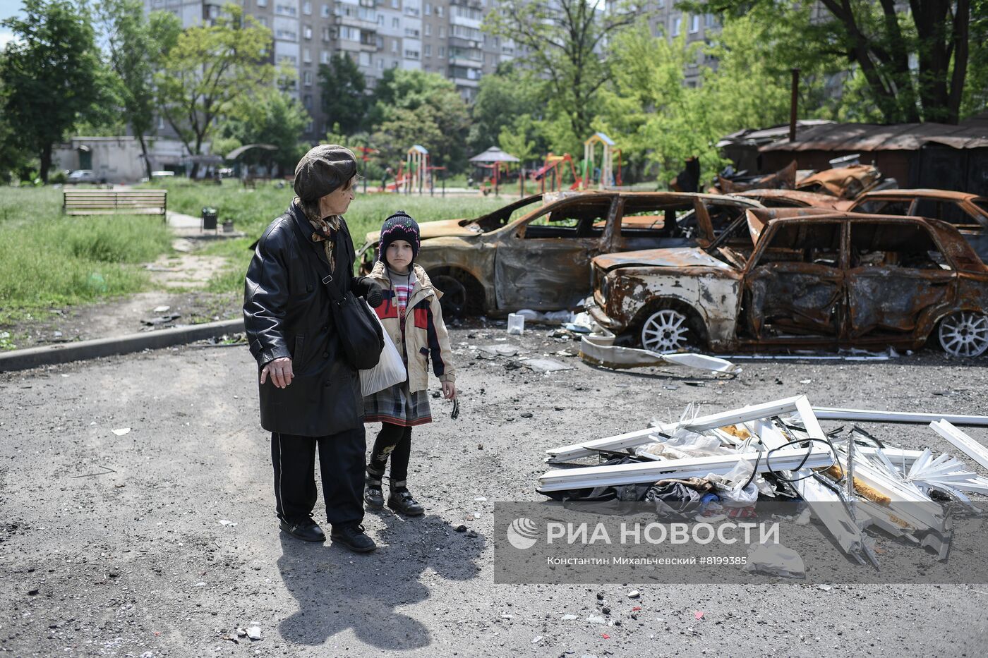 Мирная жизнь в Мариуполе