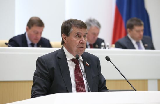 Заседание Совета Федерации РФ 