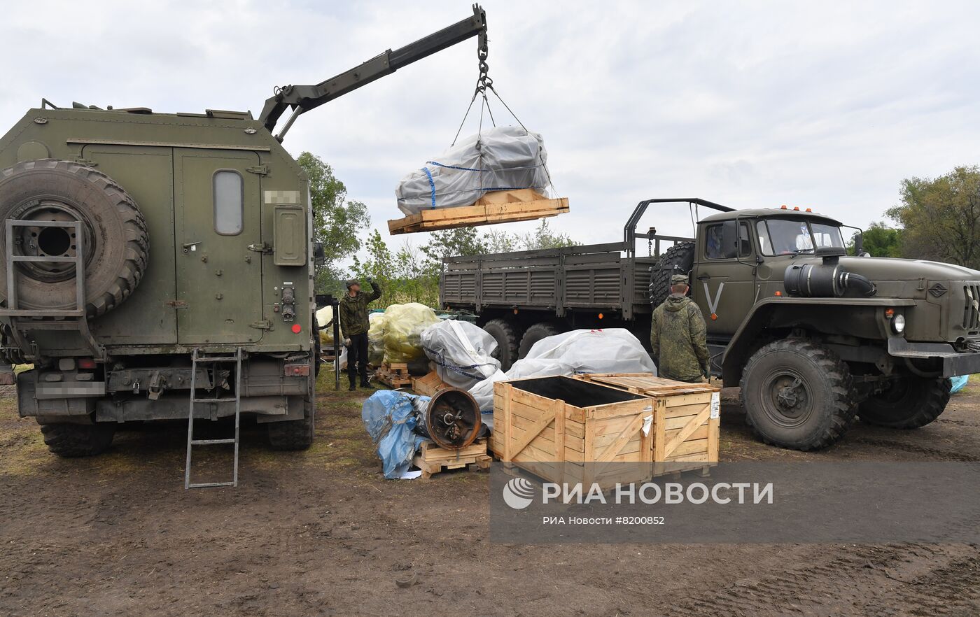 Работа ремонтно-восстановительного полка ВС РФ в зоне спецоперации