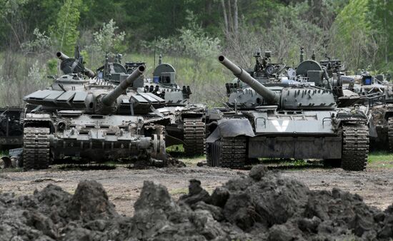 Работа ремонтно-восстановительного полка ВС РФ в зоне спецоперации