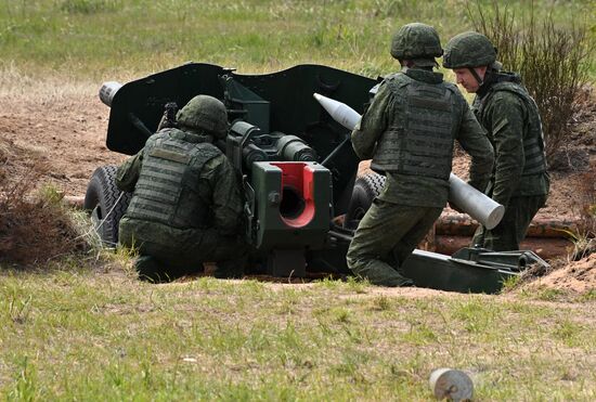 Военные сборы войск теробороны в Минской области