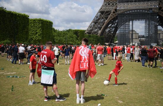 Атмосфера в Париже перед финалом Лиги чемпионов по футболу