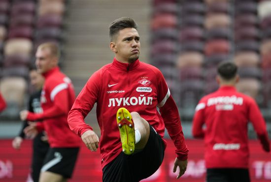 Футбол. Кубок России. Тренировка ФК "Спартак"