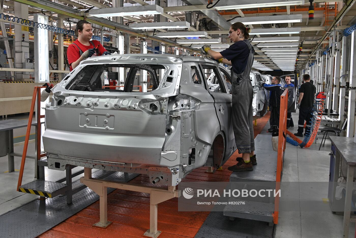 Производство  автомобилей Geely на заводе BelGee  в Минской области  