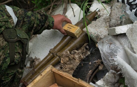 Обнаружение и подрыв схрона с оружием ВСУ в Херсонской области