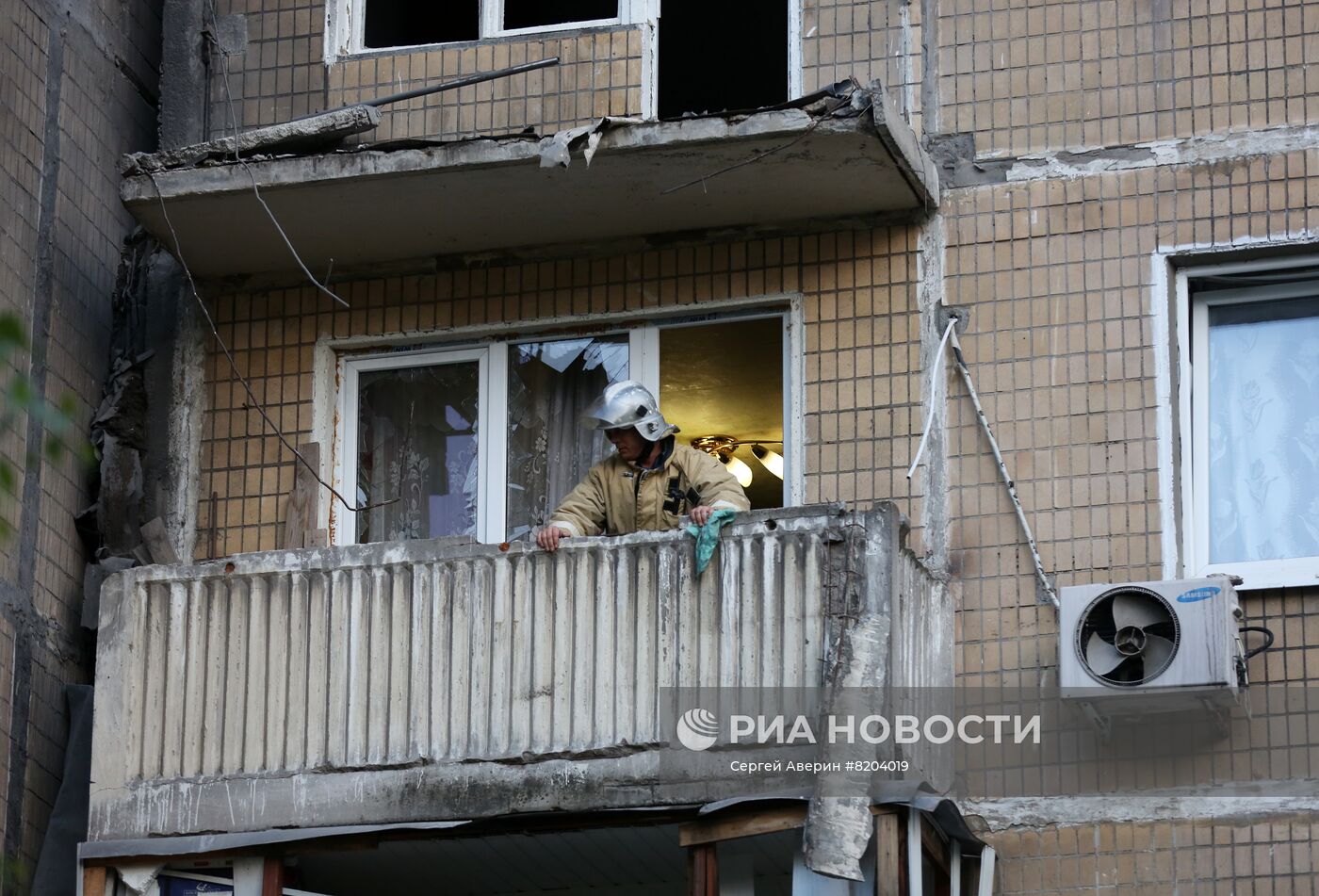 Последствия обстрелов в Донецке