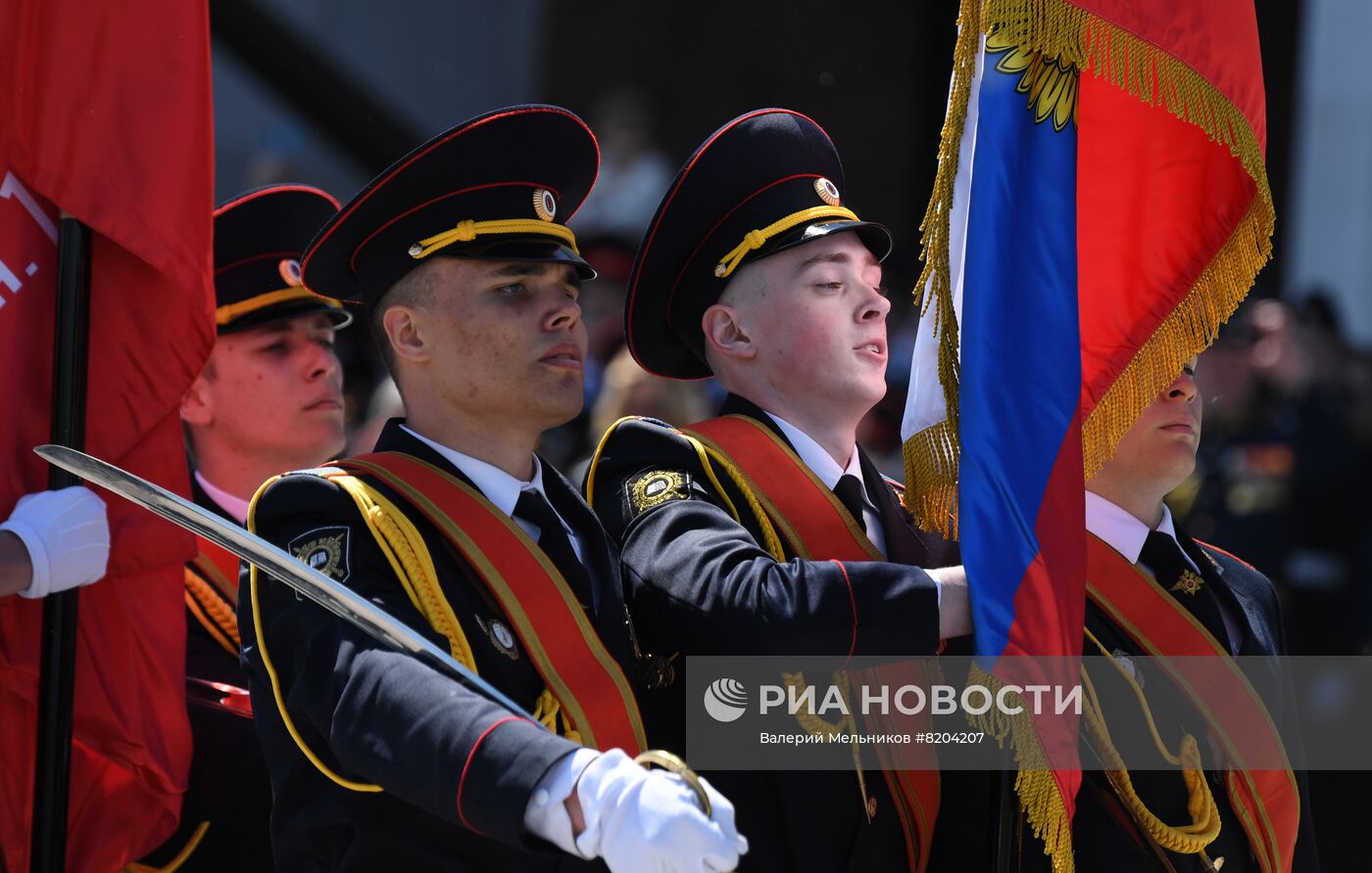 Парад кадет на Поклонной горе