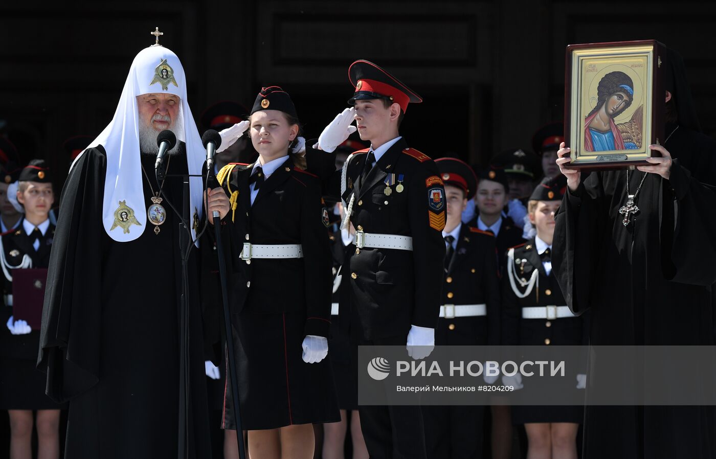 Парад кадет на Поклонной горе