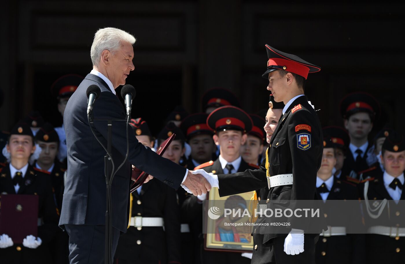 Парад кадет на Поклонной горе