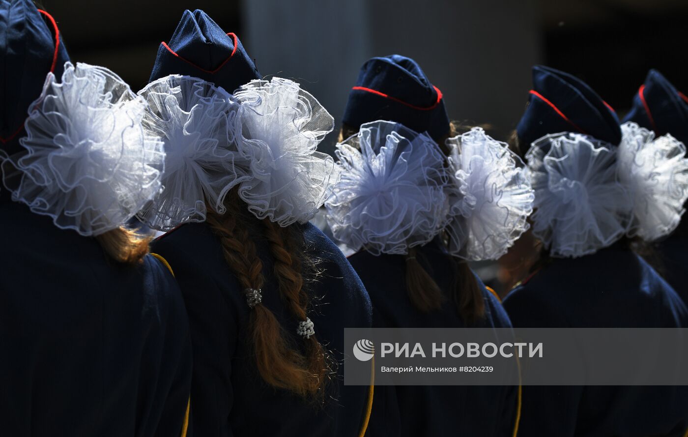 Парад кадетов на Поклонной горе