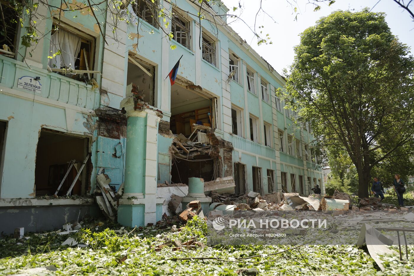 Украинские военные обстреляли центр Донецка